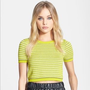 Topshop Cropped T-Shirt Size Medium